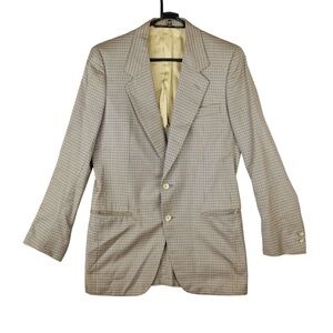 ERMENEGILDO ZEGNA 2 Bottons Blazer Jacket Mens 46 Multi-Color The Swank Shop